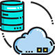 Amazon Web Services cloud icon indicating secure server hosting