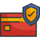 Lock and card icon representing secure payment options