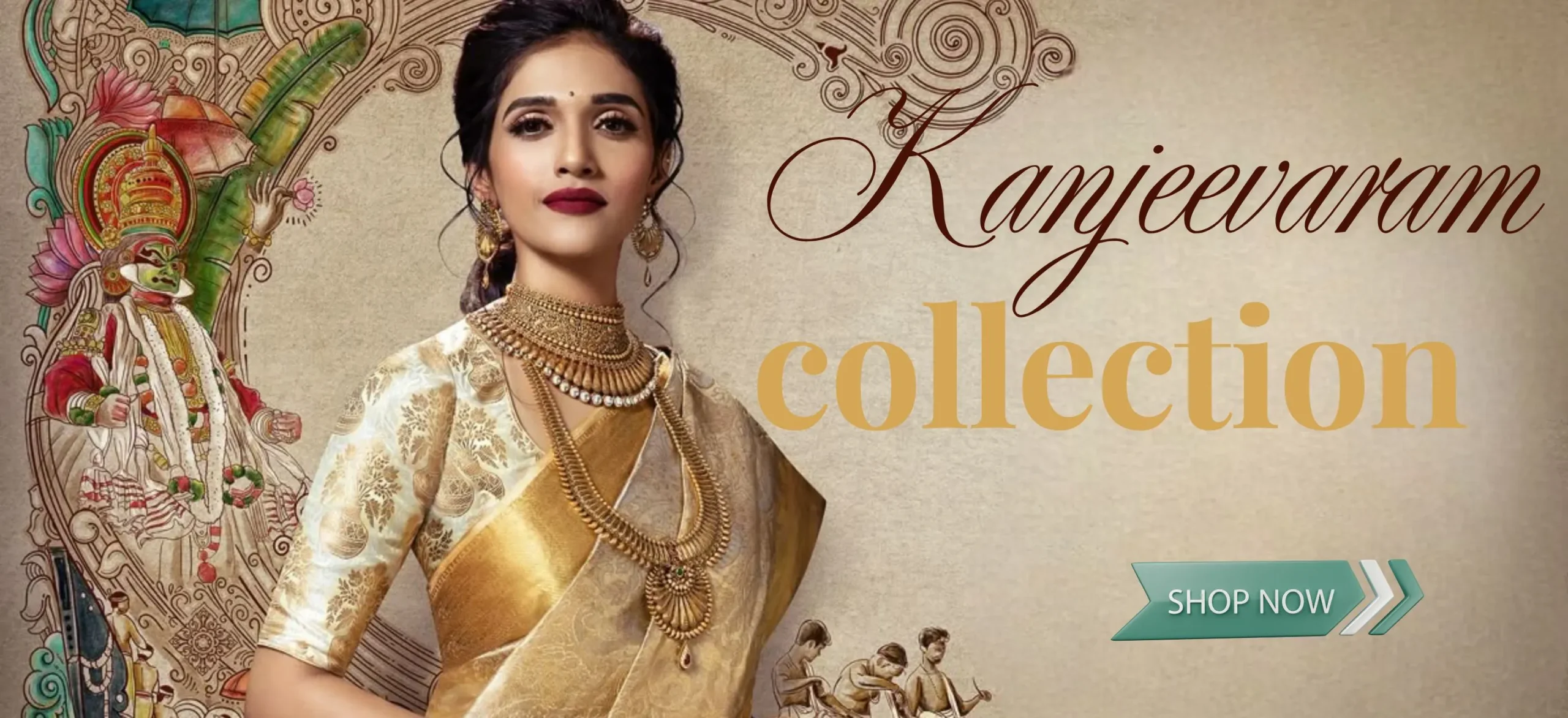 Kanjeevaram Saree Kalapushpi Banner